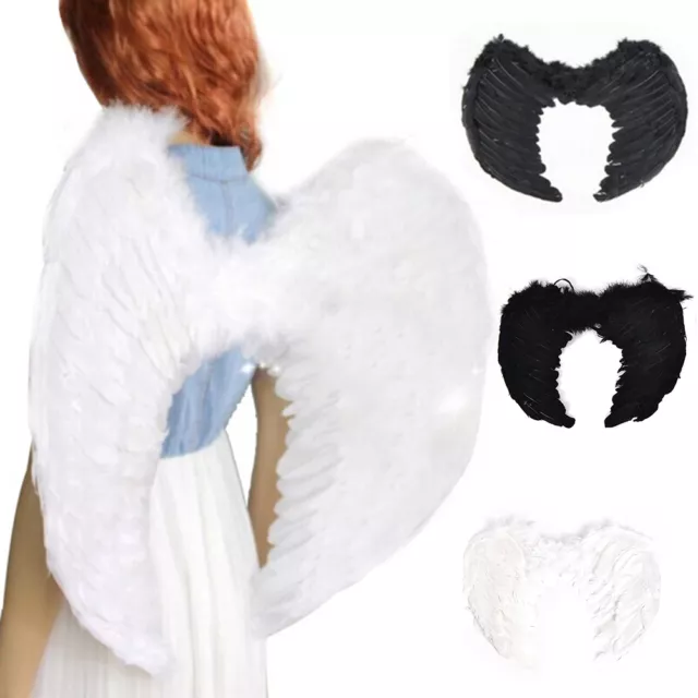 Feather Fairy Angel Wings Fancy Dress Costume Halloween Party Hen Night Cos~m' 2