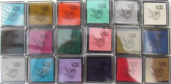 Crafty Koala Small Pigment Ink Pads Acid Free Non Toxic 18 Colours to Choose