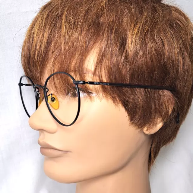 Giorgio Armani Italy 138 706 Brown Round Eyeglasses Frames 49-20-145mm