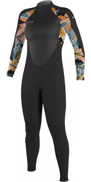 O'Neill Girls Epic 4/3mm Back Zip GBS Wetsuit - Black / Demiflor