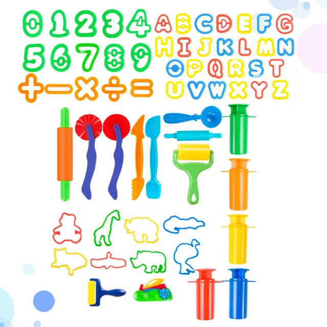 1 juego / 64 piezas Plasticine Mold Toys hágalo usted mismo Plasticine Mould Plasticine Toys