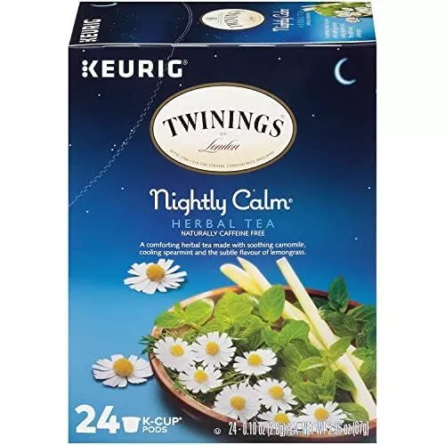 Twinings Nightly Calm Herbal Tea 24 to 144 Count Keurig K cups Pick Any Quantity