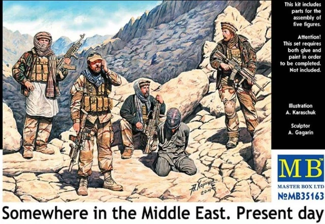 thumbnail image 2 of MasterBox 1/35 Scale 'Somewhere On Our Planet. Sharing A Smoke' 4 Figure Kit – 35200 2 of 5
