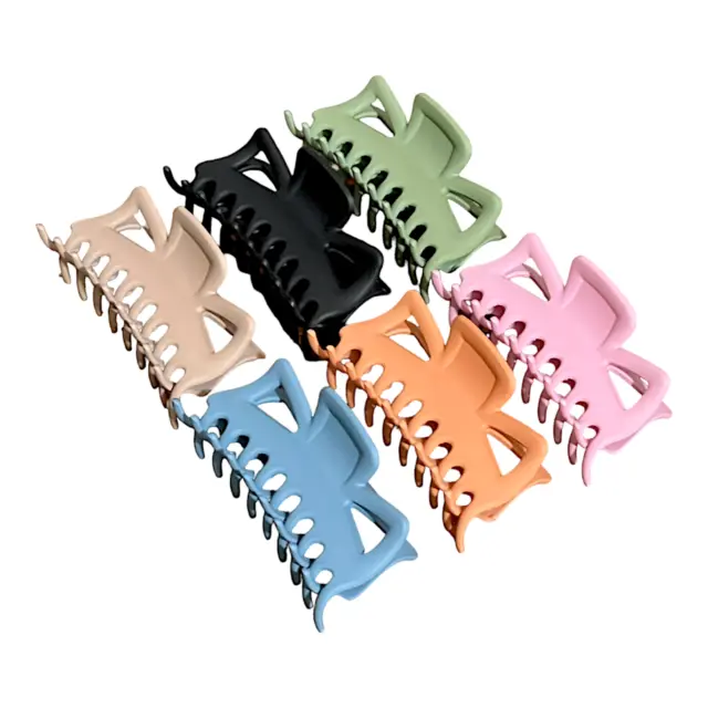 Mate 6 Pcs Set Women Girls Large Hair Claw Clips Clamps Claws Clamp 11cm Colour
