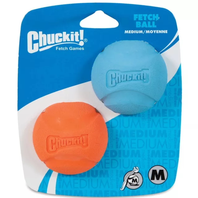 Chuckit! Dog Fetch Toy FETCH BALL Durable Rubber Fits Launcher MEDIUM Bouncy