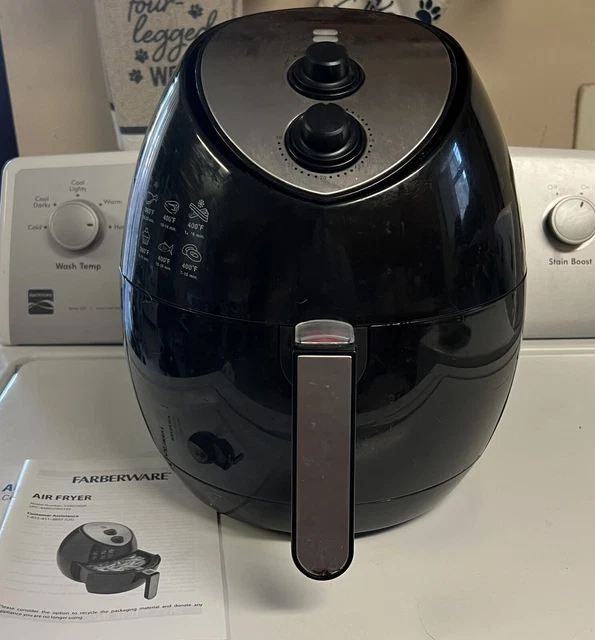 FARBERWARE 3.2 QUART OilLess Multi Functional Air Fryer, Black Hf919B