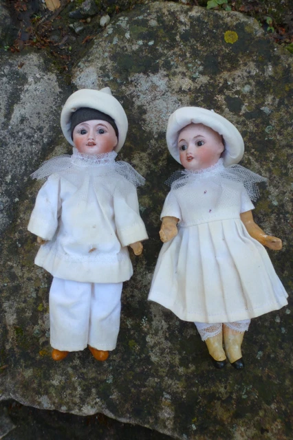 Poupée Ancienne Mon Chéri Léon Prieur – Porcelaine, 37 Cm – France – État D'usage