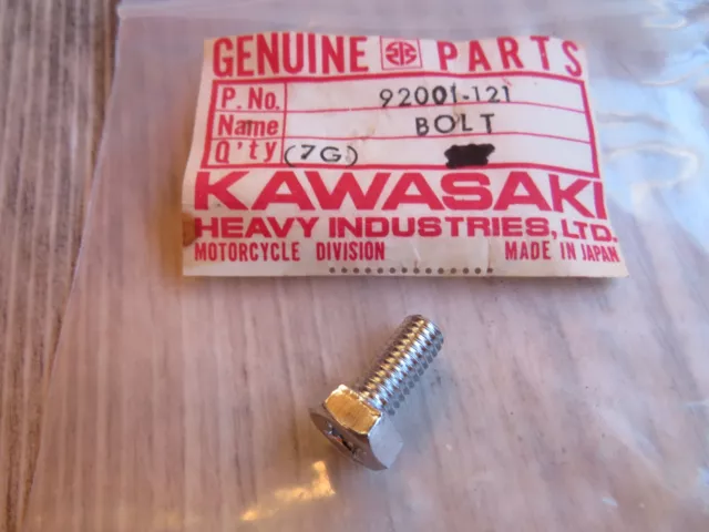 Kawasaki NOS 92001-121 Hex Head Bolt 6x14 H1 H2 S1 S2 S3 G3 G4 G5 KD KE KH OM11