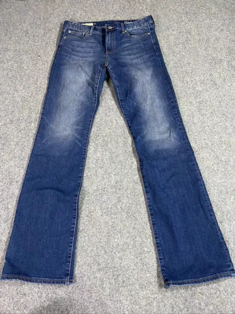 GAP Perfect Boot Jeans Straight Leg Blue Denim Adult Size 28/32 Pockets 3