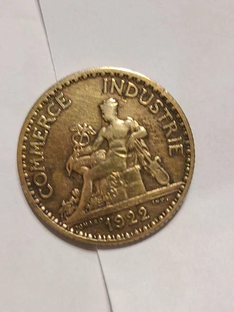 1922 France 1 Franc Lot#W9767 High Grade! Beautiful!