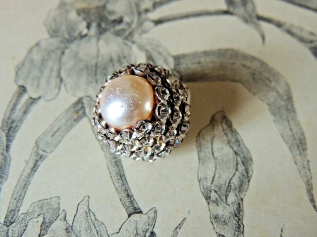 FINGERINSPIRE 16 Pz Bouton En Strass 12mm Diamètre Boutons Ronds