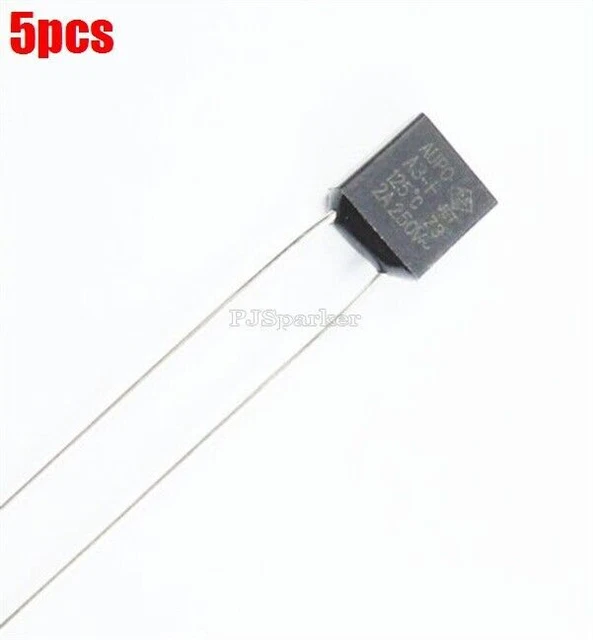 5Pcs Aupo Thermal Fuse Cutoff Tf 125℃ 250V 2A A3-F Ic New xa #A6-10