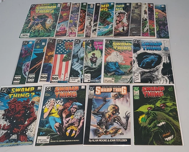 Saga Of The Swamp Thing #23-61 Alan Moore Huge Lot Of 24 Dc Comics