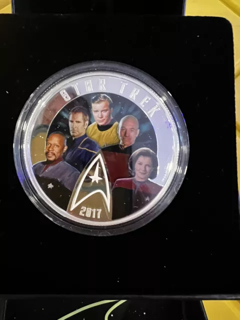 Star Trek: Five Captains 2017 $30 Fine Silver Coin