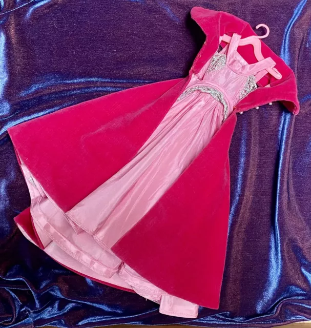 Vintage Barbie 1963 SOPHISTICATED LADY #993 Pink Gown, Velvet Cape ~LOVELY!
