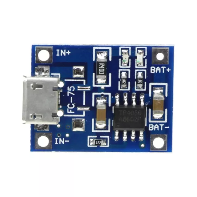 5 piezas módulo de carga de batería de litio TP4056 1A 5V mini/micro interfaz USB 2