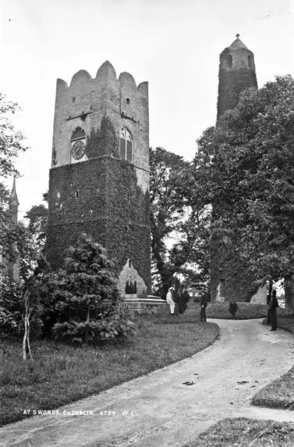 Church Ruins Swords Co Dublin Ireland c1900 OLD PHOTO