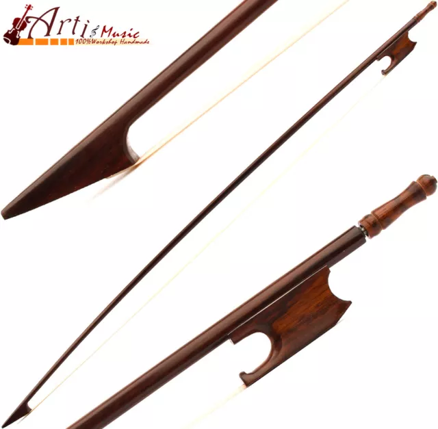 Pro Master Antique/Old Baroque Style Ironwood Violin Bow 4/4 Snakewood Frog Fast