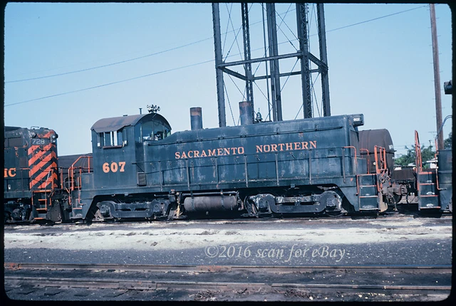 SN Sacramento Northern NW2 607 former EMD Demonstrator Original Kodachrome Slide