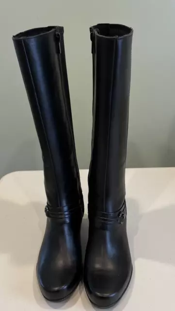 Clarks Artisan Size 6.5 Women's   Knee High Dress Black Boots riding Boots