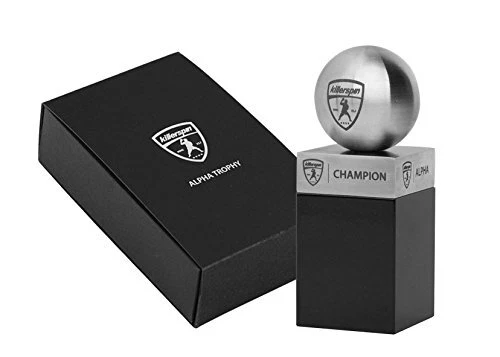 Killerspin Ping Pong Alpha Trophy Silver/Black