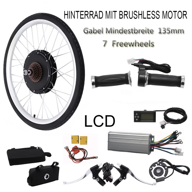Kit De Conversion Vélo électrique 48V 2000W – Roue Arrière 29 Pouces Avec écran LCD SW900