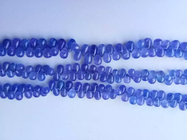 3x5 mm-6x8 MM Tanzanite Perles, Naturelle Uni Gouttes, Perles 3