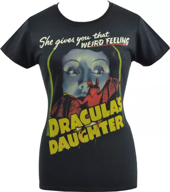 Womens Horror T-Shirt Dracula's Daughter Vintage Halloween Gothic