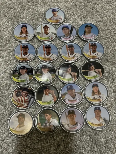 Set Of 21 2018 TOPPS ARCHIVES Baseball Coins Bryant Cody Ect Christmas Gift Rare