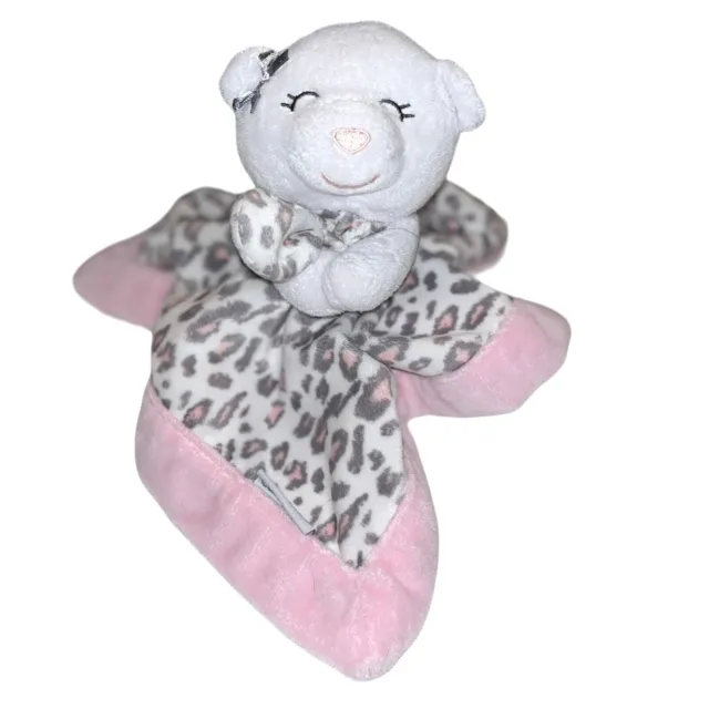 Manta de seguridad Carters bebé amorosa animal estampado guepardo rosa gris oso peluche