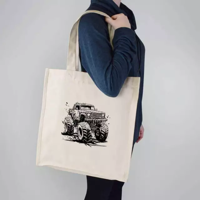 'Monster Truck ' Premium Canvas Tote Bag (ZX00021068) 2