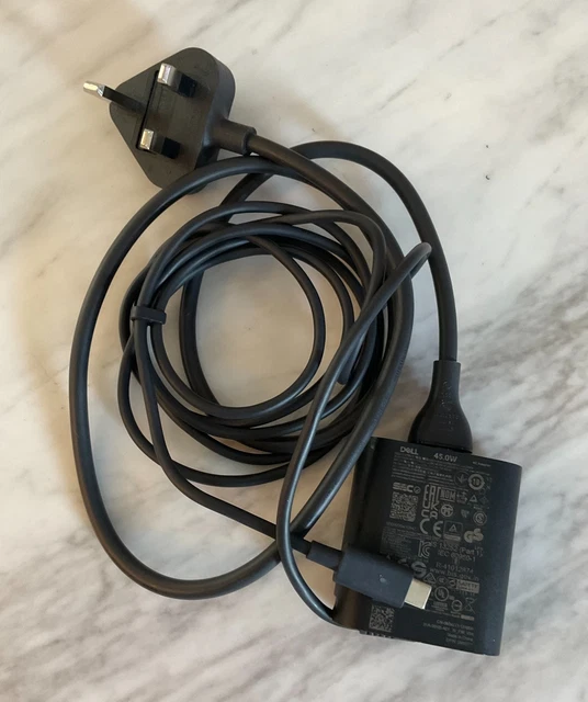 Genuine Dell 45W USB Type-C AC Adapter – Tested, Off-Lease, With Power Cable