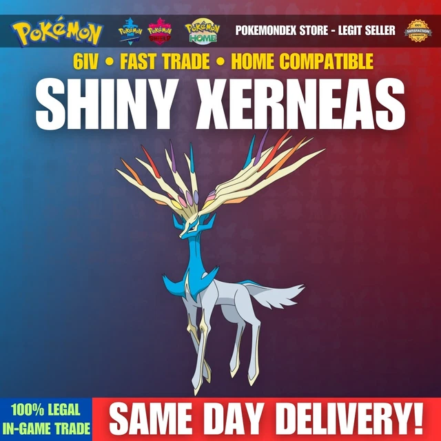 Xerneas Shiny O Non 6 IV Competitivo Legit Pokemon Spada - Foto 10