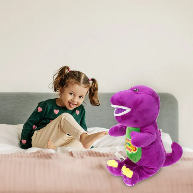 Barney The Dinosaur Sing I LOVE YOU Song Purple Soft Plush Doll Birthday Gift 3