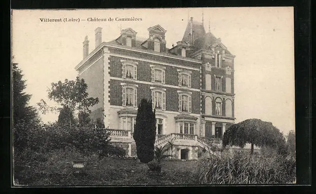 CPA Villerest, Château de Commières