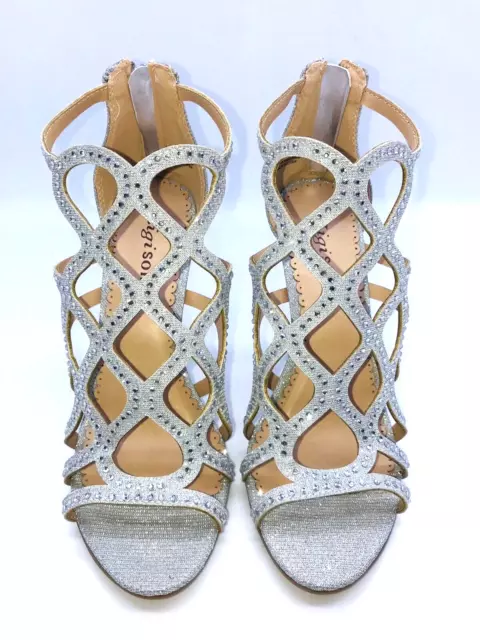 Zigi Soho  Daliyah Open Toe Dress Sandals Silver US 6.5M 3