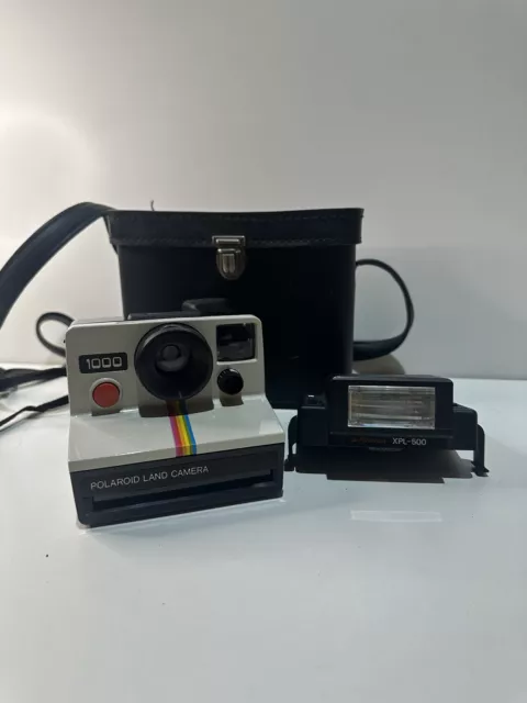 Polaroid Land Camera 1000 Sofortbildkamera  Instantkamera Vintage Mit Zubehör