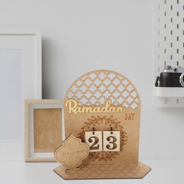 Countdown Für Ramadan Holz Dekorativer Ramadan-Kalender Kalender Für Kinder