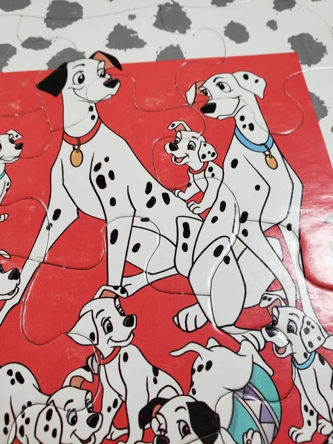 VINTAGE DISNEY 101 Dalmatians Disney Golden Frame Tray Puzzle Golden ...