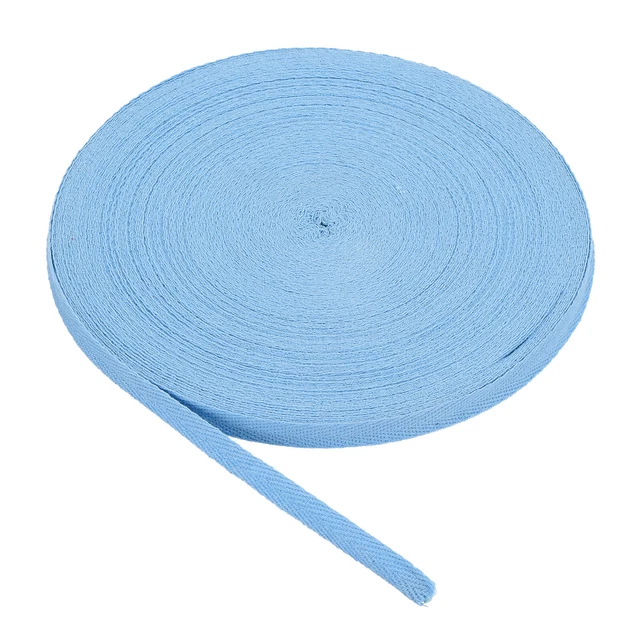 COTTON TWILL TAPE 3/8 Inch 50Yards Cotton Ribbon for Gift Wrapping Dusty Blue £10.98 PicClick UK