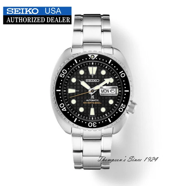 SEIKO MEN'S AUTOMATIC Prospex Turtle Green Dial Divers 200M Watch ...