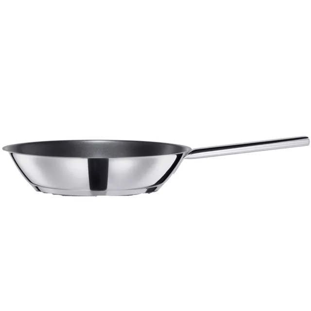 Vivo Frying Pan 28cm Non-Stick Coated Steel Pan Induction Suitable Silver Design