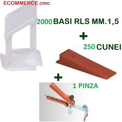 Raimondi DISTANZIATORI LIVELLANTI RAIMONDI MM 1 E 1,5 300PZ SISTEMA RLS CUNEI E DISTANZ 