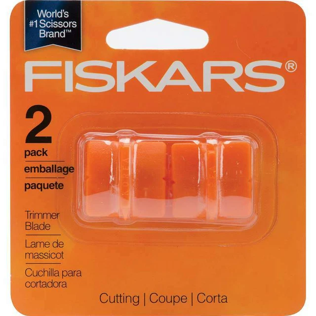 Fiskars Paper Trimmer Replacement Blades 2/Pkg Straight, Style G 078484095966 Fiskars Paper Trimmer Replacement Blades 2/Pkg Straight, Style G 078484095966