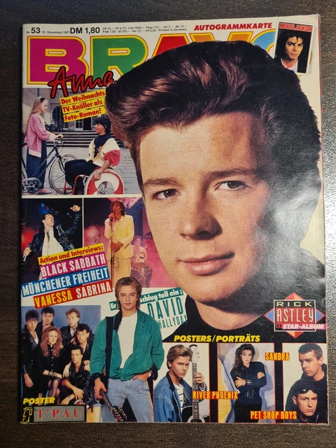 BRAVO 53/1987 Heft Komplett - Cliff Richard, Samantha Fox, Den Harrow - Top!