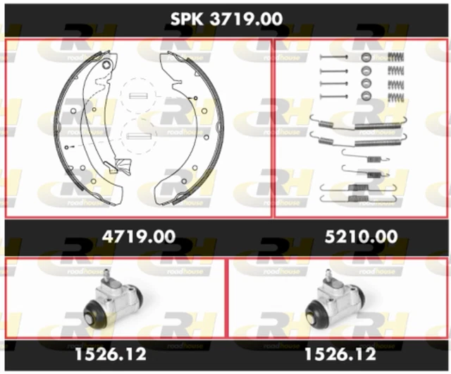 Kit Freno Tamburo Super Precision Kit ROADHOUSE SPK 3719.00 per DUCATO 1