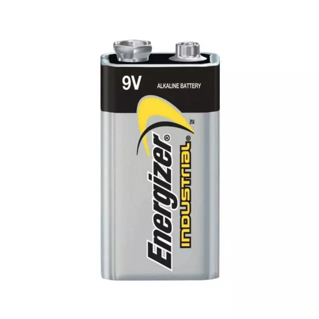 1 Energizer Industrial 9V Alkaline Battery 1.5V 6LR61 PP3 MONO BLOCK