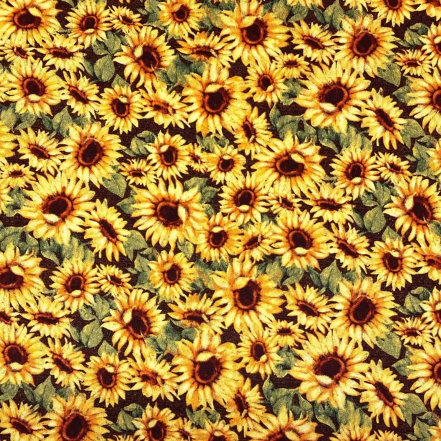 Harvest Blessing Sunflowers Sewing Quilting Cotton Fabric 1/2 yard