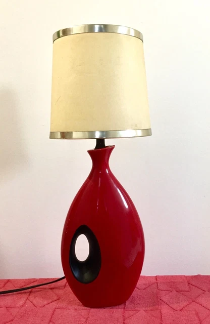 LAMPE POSER En C ramique Couleurs Rouge Noir Ann es 70 80s EUR 80 lampe-poser-en-c-ramique-couleurs-rouge-noir-ann-es-70-80s-eur-80