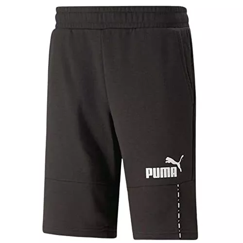 Sports Shorts Puma  Essentials Block Tape Black Men (Size: L) Clothing NEW